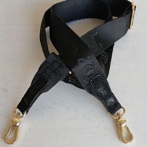 Juicy Couture Black Adjustable Strap with Gold Clasps